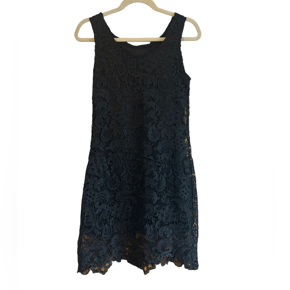 ANNABELLA BLACK LACE OVERLAY A-LINE WHIMSYGOTH DRESS